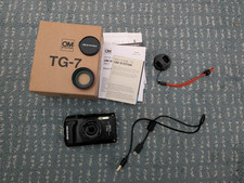 Olympus OM System Tough TG-7 Waterproof Digital Camera - Black with extras