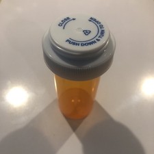 24 Empty Amber Medicine Pill Bottles Plastic Crafts Storage