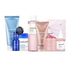 Medicube Glass Glow Skincare Set C 8 Bestsellers for Radiant, Gentle Renewal