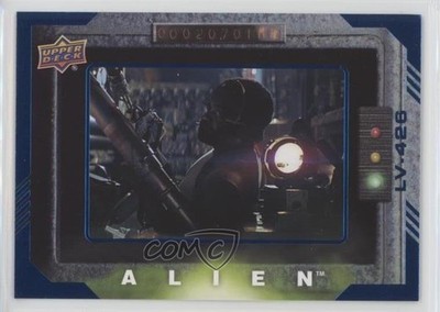 2017 Alien Movie Blue Foil Modern 4/99 Dennis Parker Movement Detected #52 c9a