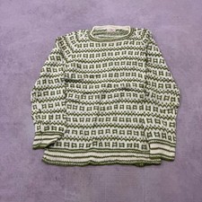 Vintage Knitted Jumper abstract patterned knit sweater Women's M 12-14 