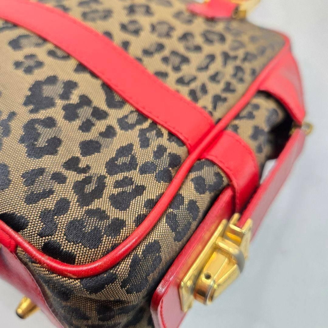 FENDI Bag   Handbag Leopard Pattern FF Hardware L… - image 6