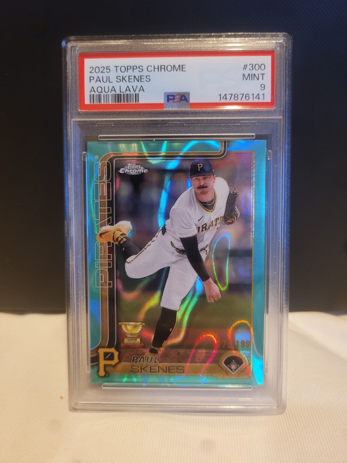 2025 Topps Chrome - Paul Skenes #300 Aqua Lava Refractor /199