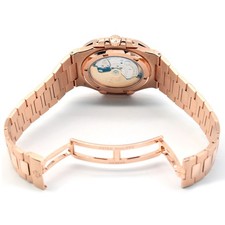 Patek Philippe Nautilus 5723/112R 18K Rose Gold Baguette Ruby Automatic Watch 16