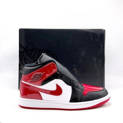 *NEW* Men NIKE Air Jordan 1 Mid SE BLACK / WHITE / VARSITY RED (HV4091 006)  