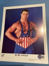 Wwf Wwe Kurt Angle Signed Promo See Pics