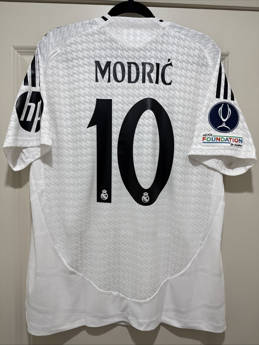 adidas Real Madrid MODRIĆ 10番 Luka Modric #10 Mens XL Adidas Real Madrid Authentic Super Copa