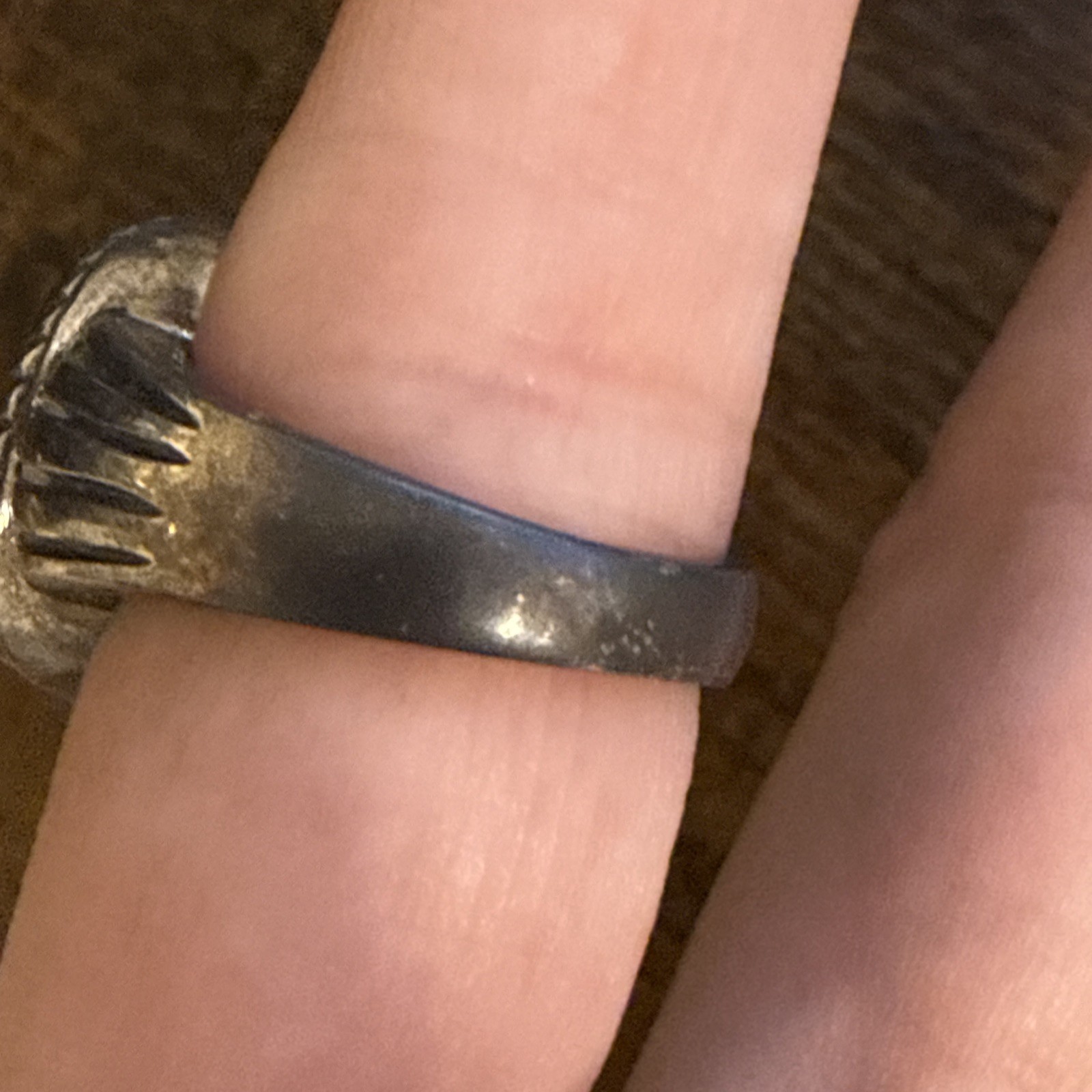 Diamond Square Statement Ring in Sterling Silver … - image 6