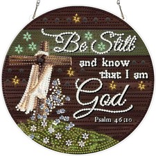 5D DIY Cross Diamond Art Hanging Kit For Adult Full Drill Wall Decoration