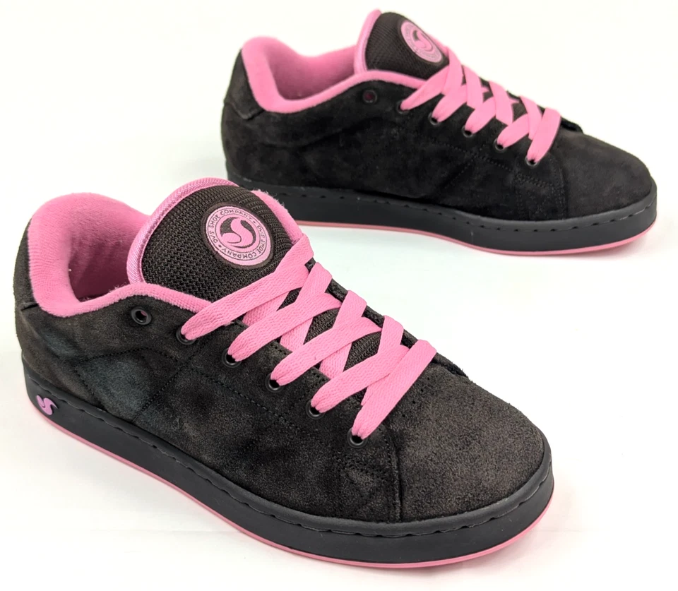 De Colección Años 90 DVS Gamuza Renacimiento Lengua Grasa Zapato de Monopatín Mujer 8.5, Rosa Chocolate Foto 3 de 4