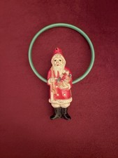 1930's Vintage Celluloid Santa Baby Rattle/Ornament/Ring USA Irwin - READ 