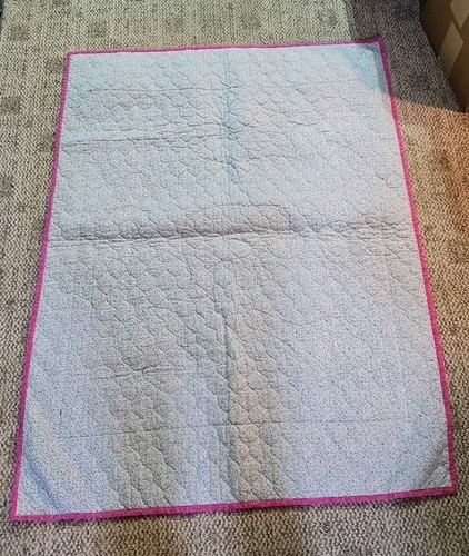 Vintage 90's Vibrant Bright Colored Baby Quilt 47"×37" Circus Animals So Cute! - Picture 4 of 4