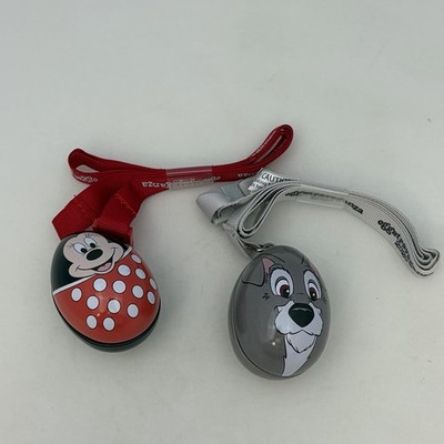 Set Of 2 2020 Disney Parks Easter Eggstravaganza Metal Egg Lanyards Minnie Tramp