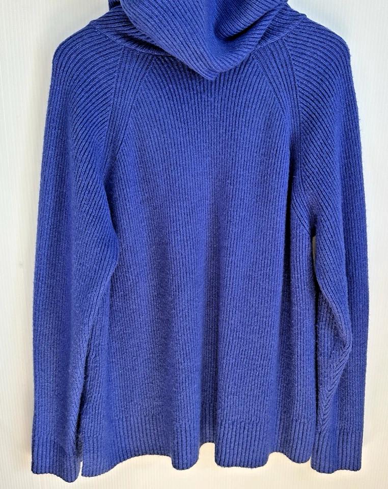 Suéter Vineyard Vines Para Mujer XL Mezcla de Lana Capucha Cuello en V Calce Suelto Tejido Suave!! Foto 2 de 4