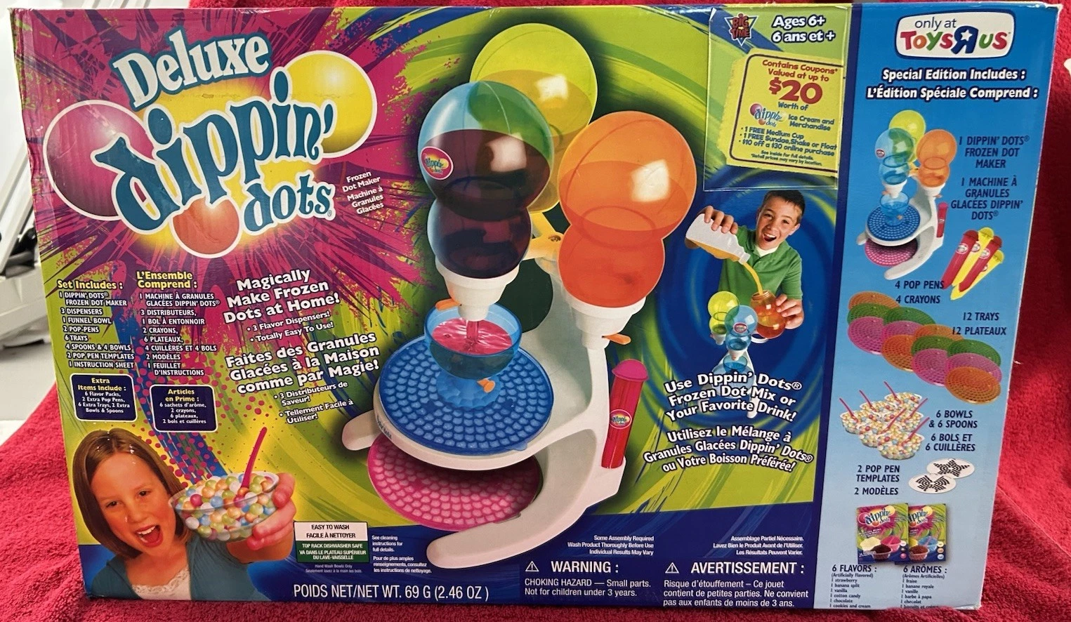 NEW Dippin Dots Frozen Dot Maker Toys R Us Deluxe Set Big Time 2010