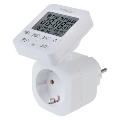 Digitale programmierbare Zeitschaltuhr GreenBlue Timer Max 16A IP20 GB605 F