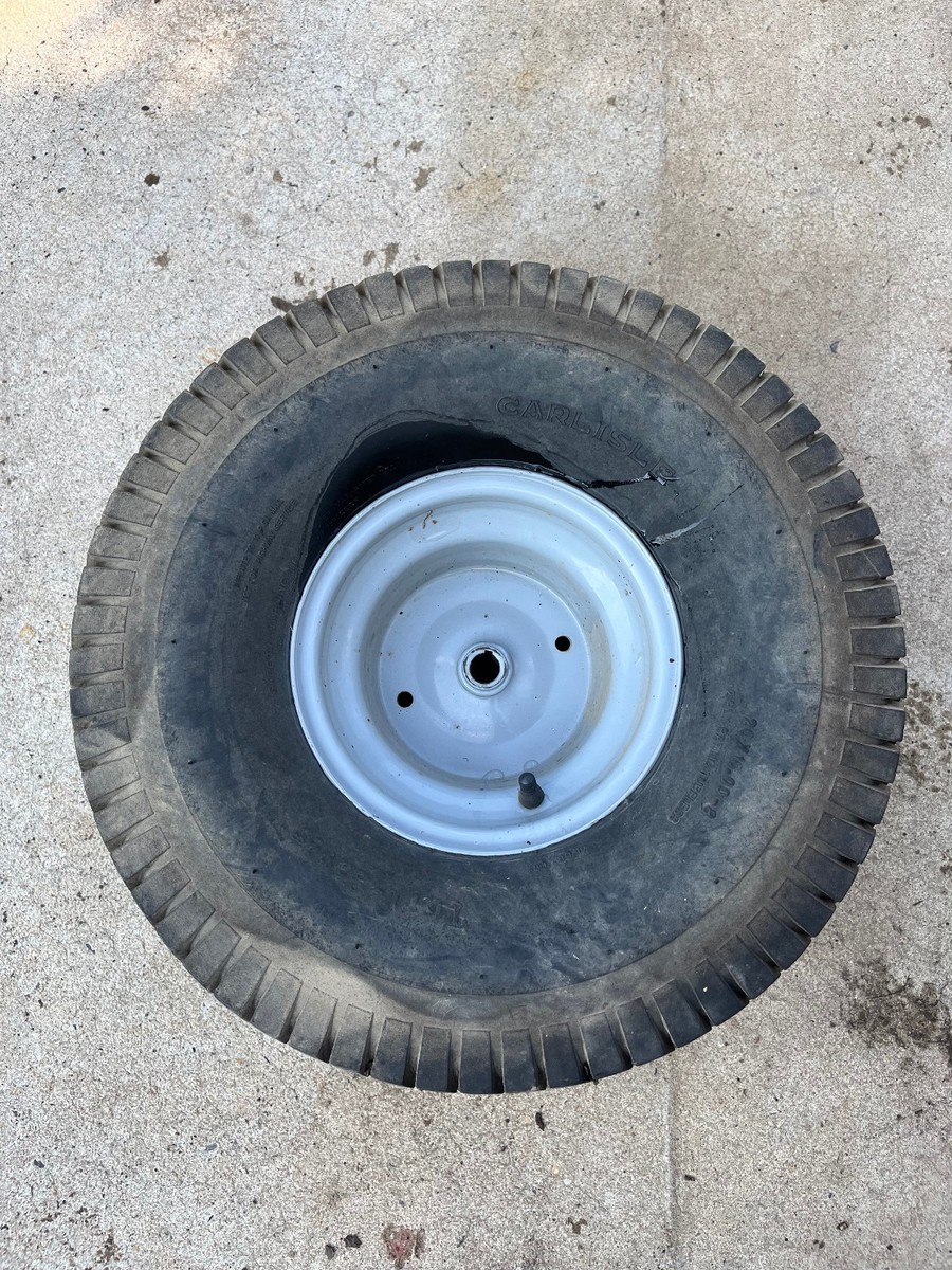 Husqvarna lawn mower wheel rim inspection damage