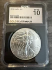 2016 American Silver Eagle 1oz 99.9% Fine 30th Anniversary MS70 (10) by NGC