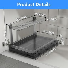 1Pc 2Tier Pull Out Under Sink Organizer Cabinet Organizer With Sliding Drawer