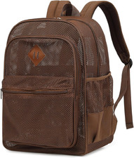 Mesh Bacpack Heavy Duty for School, Lightweight See through College Backpack for