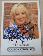 Autogramm der britischen TV Schauspielerin Katy Cavanagh (123482)