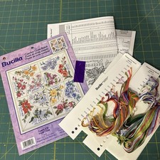 Bucilla Flowers Of The Month Cross Stitch Kit