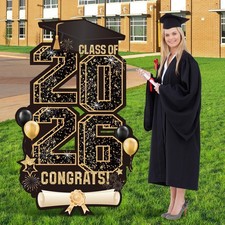 2026 Extra Large 47.2 Inch Graduation Yard Sign Congrats Grad Lawn Decor Class e