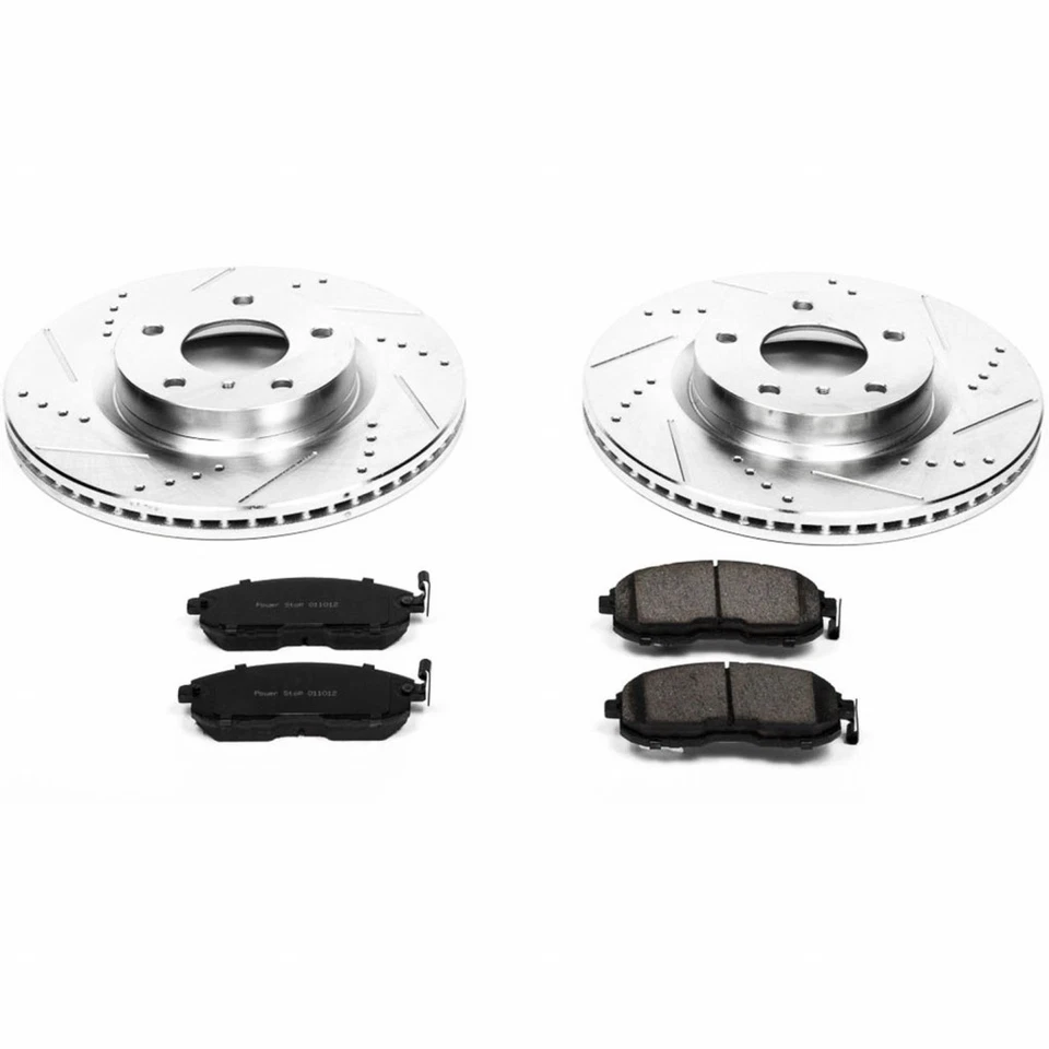 Power Stop Brake Kit For Nissan 350Z 2003 2004 2005 Front Z23 Evolution Sport - Image 2 of 4