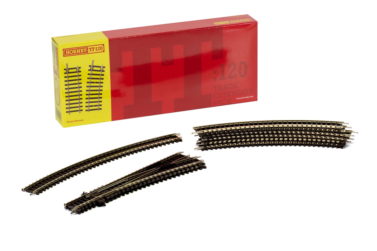 Hornby TT8032 TT:120 Track Pack 3, Track Accessory | TT120 Hornby TT Gauge, Extra Pieces for Model Railway Sets, Toy Train Pieces, Includes: 6 x TT8004, 1 x TT8006 - Image 5