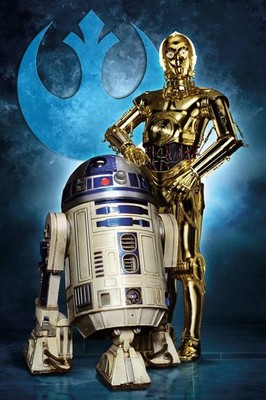 R2-D2 C-3PO Star Wars Resin Modellbausatz Maßstab 1:6 Droid Duo 33cm Lucasfilm Set
