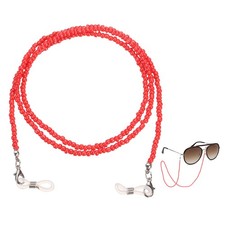 Eyeglass Chains for Women, Eyeglass Holder Bead Chains for Glasses, Red