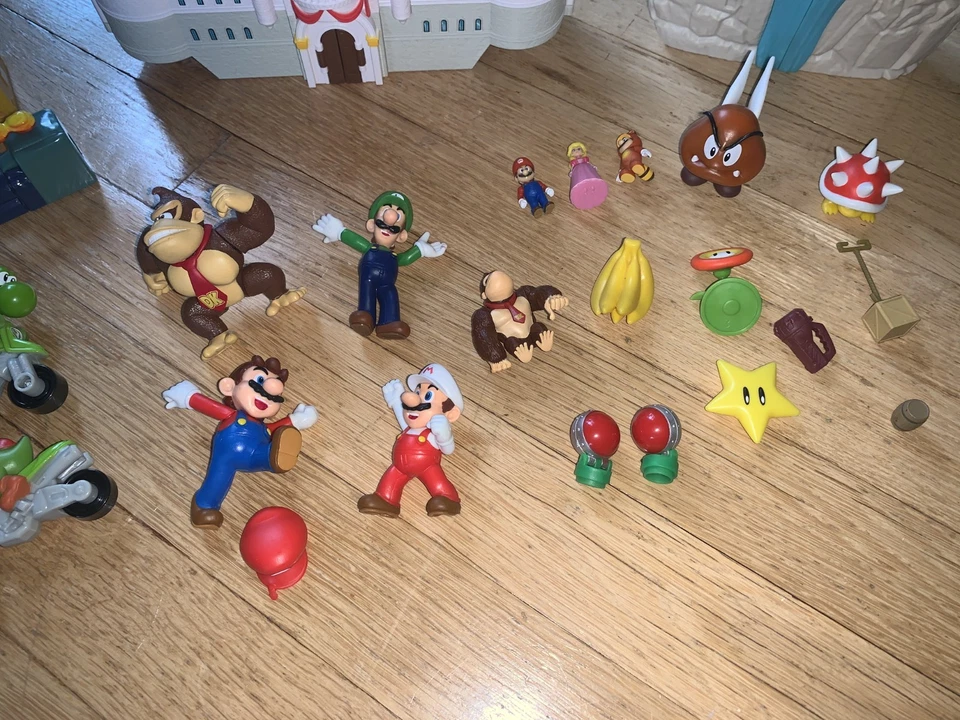 Lote de juegos de figuras Nintendo Deluxe Super Mario Castle Foto 3 de 4