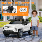 OROFULL 24V Licensed Chevrolet Electric Ride On Car with LED Lights & MP3, White — photo 2