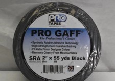 Pro Gaff Gaffer Tape 2  x 55 Yards Black