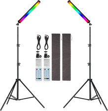 RGB Photography Light Wand Stick, 360 Full Color Portable LED Lighting Wand Han