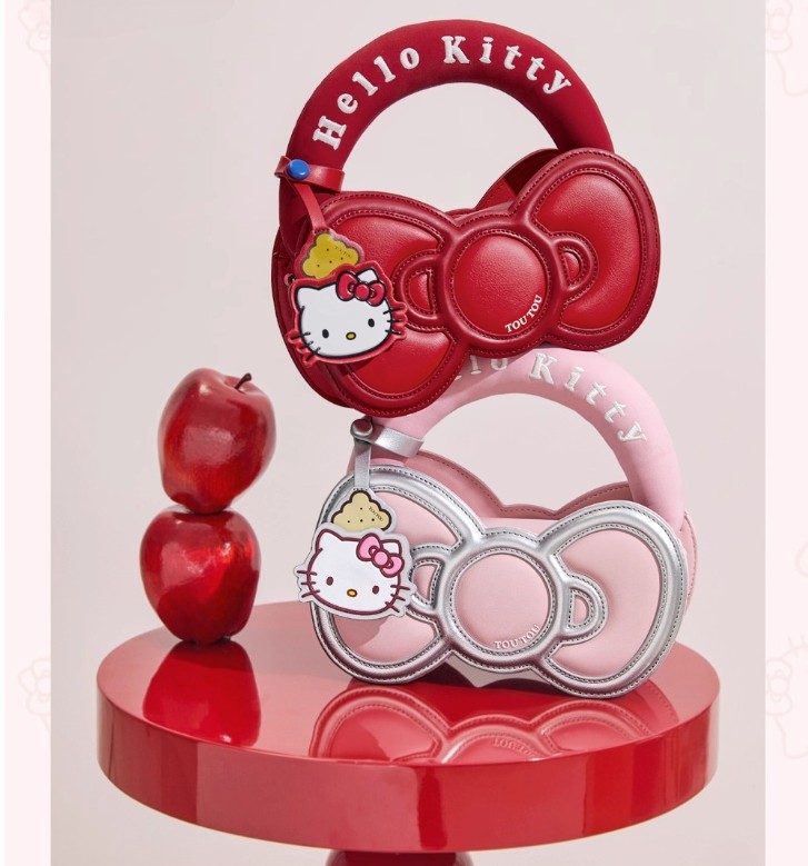 Sanrio Hello Kitty Sweet Bow Bag: Tote & Crossbody Bag, Gift for Kids & Girls