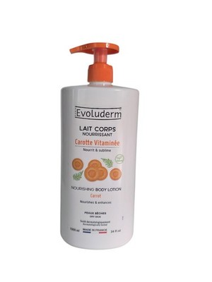 Evoluderm Carotte Vitaminée Nourishing Body Lotion 34 fl.oz  Made in France