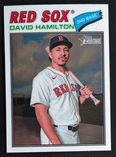 David Hamilton - 2026 Topps Heritage #344 - Chrome Parallel - Boston Red Sox