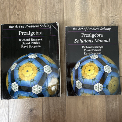 Art of Problem Solving Prealgebra 1st Ed PB + Solutions Manual 2011 Rusczyk