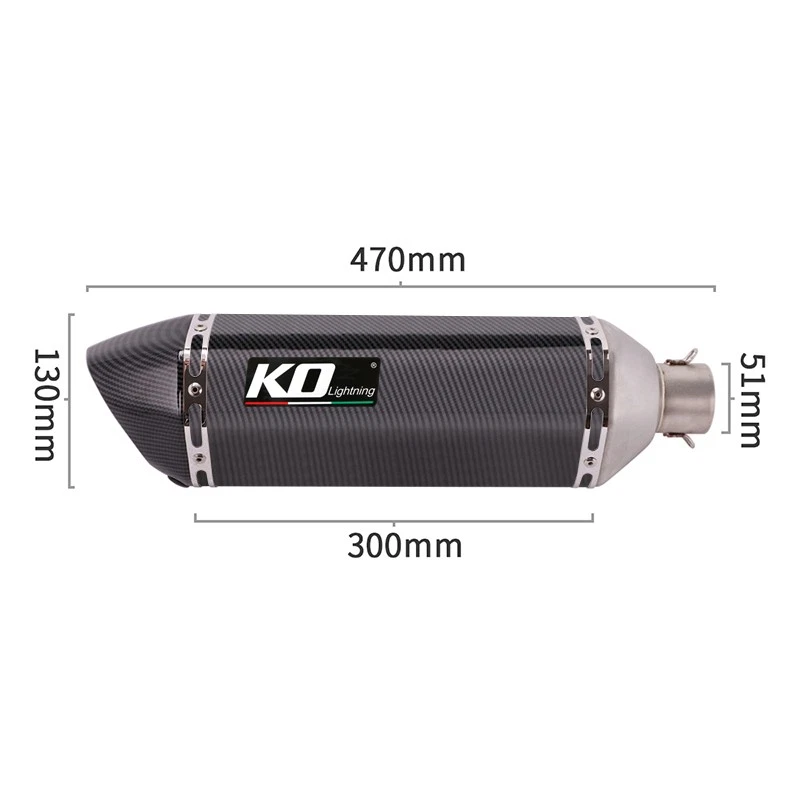 For Yamaha YZF R1 2004 2005 2006 Exhaust System Mid Pipe Black Dual Muffler Tips — 第 2/4 张图片