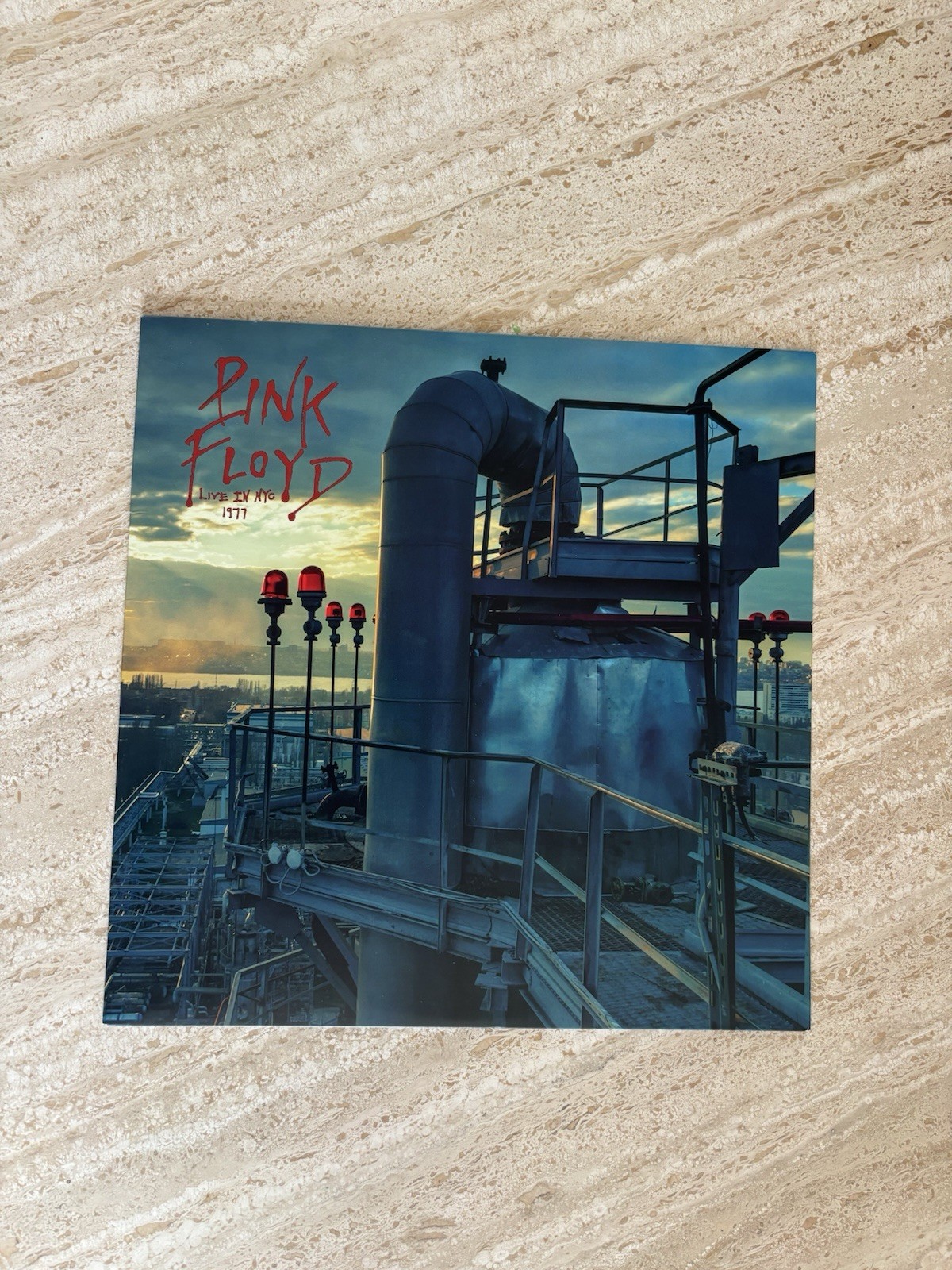 Pink Floyd Live in NYC 1977 Vinyl LP 12" 33RPM Black 1970s Rock Album Record