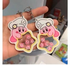 lot 20pcs kirby anime Acrylic Keychain Key Chain Girls boy Keyring