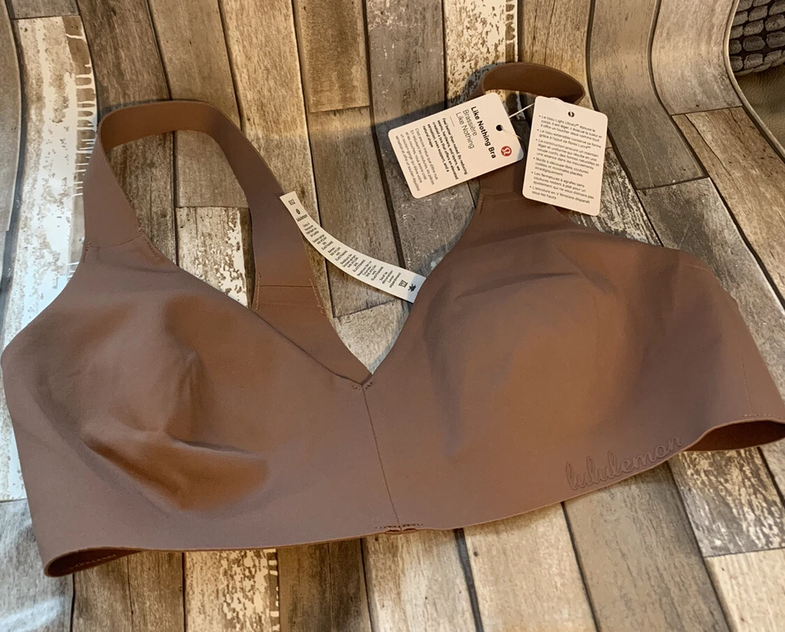 Lululemon Like Nothing Bra Size 32 B Seamless Brown￼ Wireless