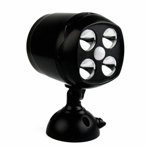 1Pcs 4 LED Security Light Motion Sensor Outdoor Lamp Spotlight Battery Powered - Picture 5 of 18