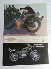 1970 YAMAHA 360 RT-1 Enduro Motorcycle Dirt Bike vintage art print ad
