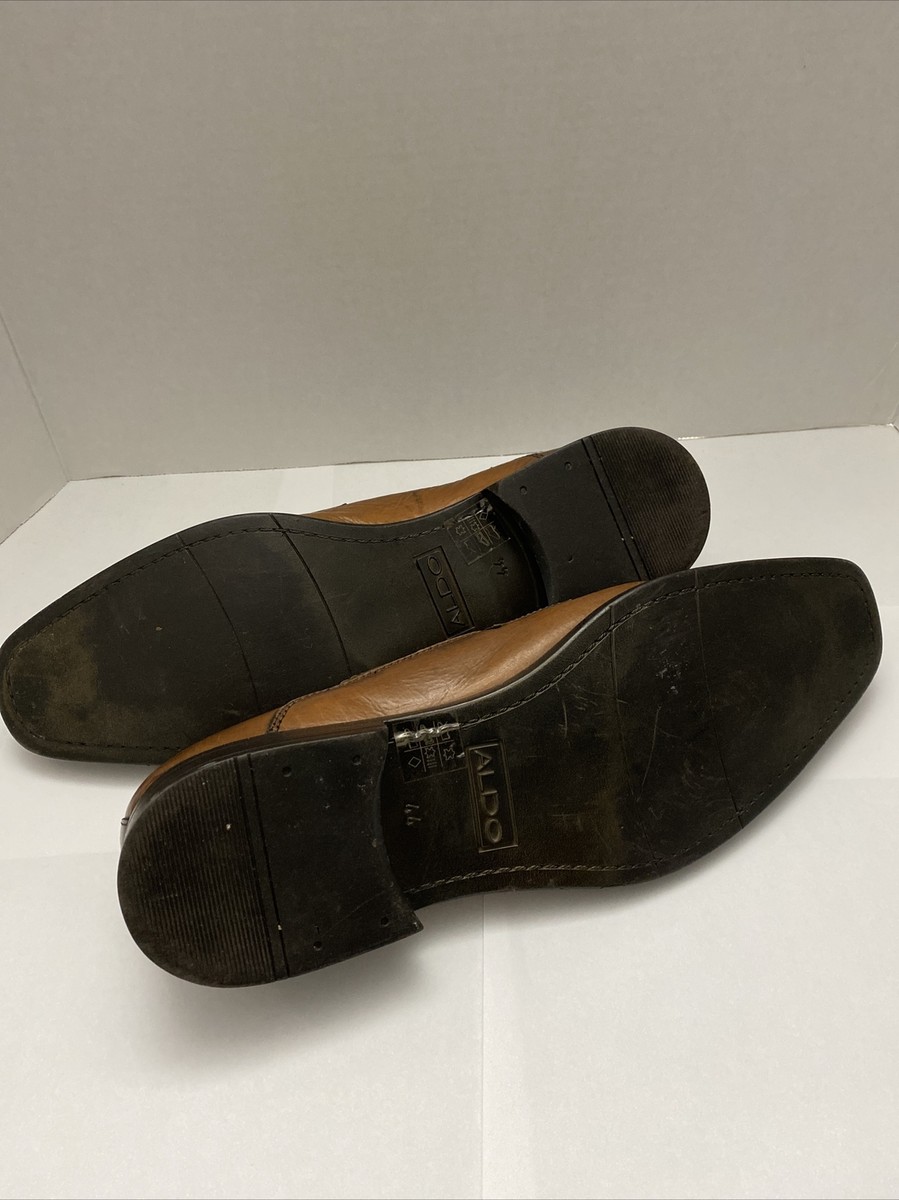 ALDO Mens Dress Shoes Brown Lace Up 44 Romania Leather | eBay display picture 1