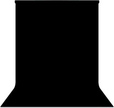 Sfondo Nero Foto Video 1,8 X 2,8M,  Sfondo Fotografico Resistente Alle Rughe, La