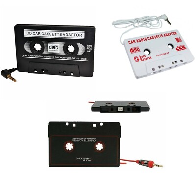 CAR AUDIO TAPE CASSETTE ADAPTER For PHONE IPOD MP3 CD RADIO NANO JACK  AUX UK