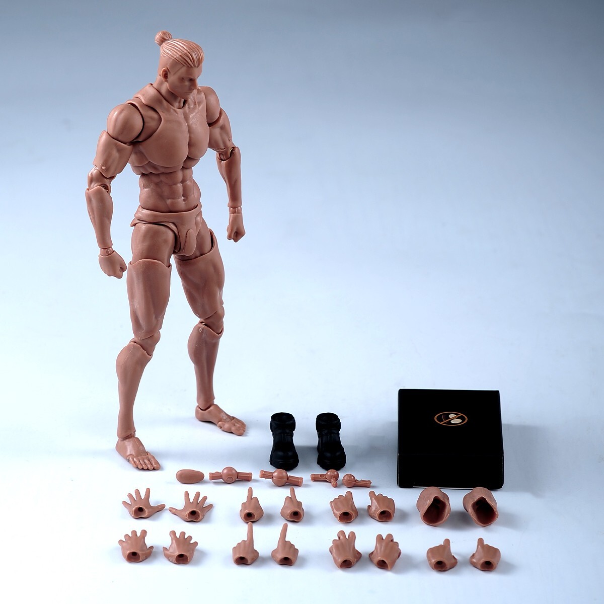 1:12 Male Super Action Dark Skin Muscle Figure Body Model Toys | eBay