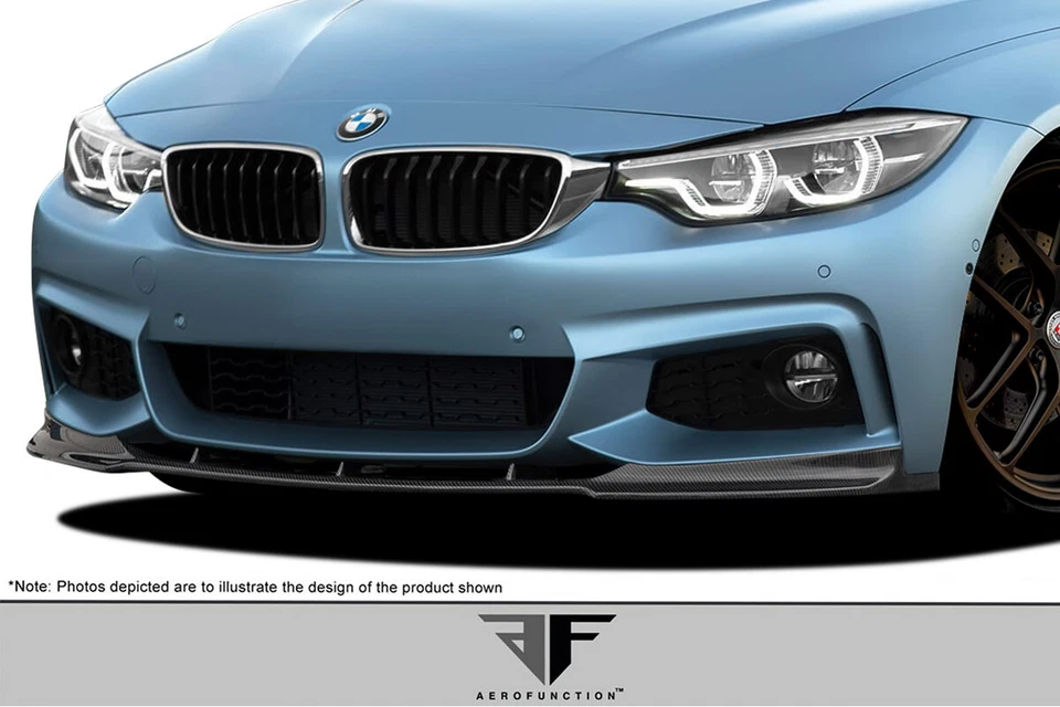 14-18 BMW 4 Series AF-1 Aero Function Front Bumper Lip Body Kit!!! 115061 - Imagem 2 de 4